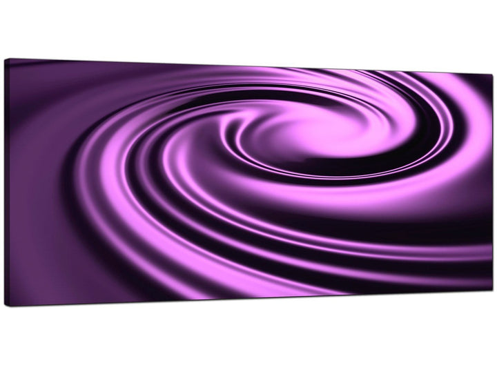 Purple Modern Wide Abstract Canvas - 4058