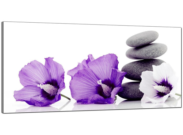 Purple Bedroom Panoramic Canvas of Spa