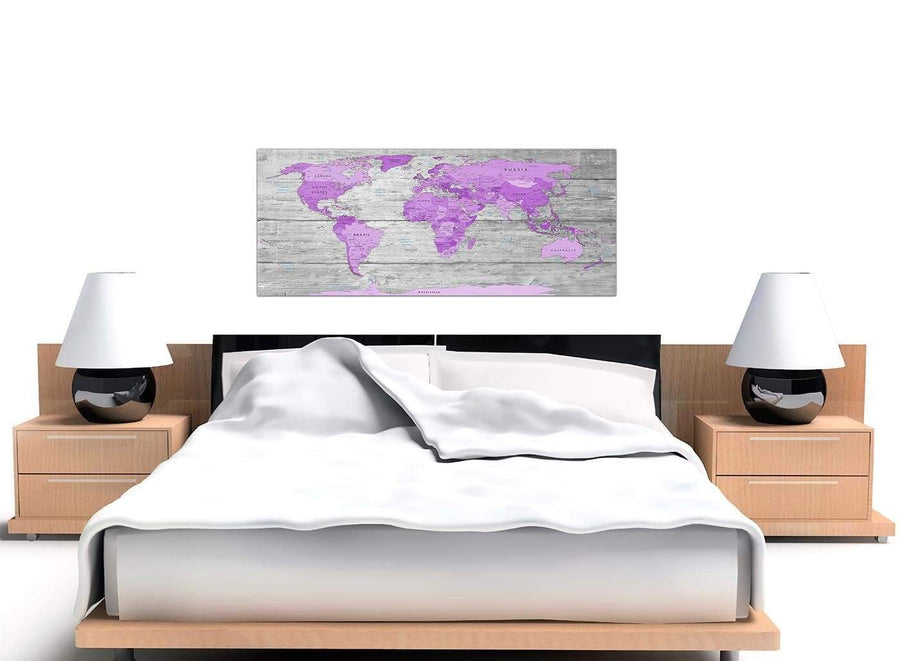 contemporary purple grey large purple and grey map of world atlas canvas wall art print maps canvas modern 120cm wide 1298 for your girls bedroom