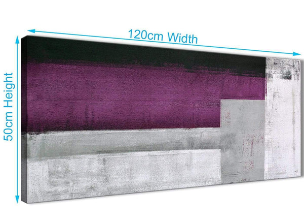 Cheap Purple Grey Painting Living Room Canvas Pictures Accessories - Abstract 1427 - 120cm Print