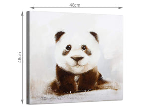 Cheap square animal canvas wall art girls bedroom 1s250m