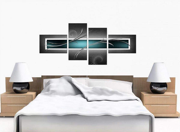 cheap teal abstract canvas prints uk 4228