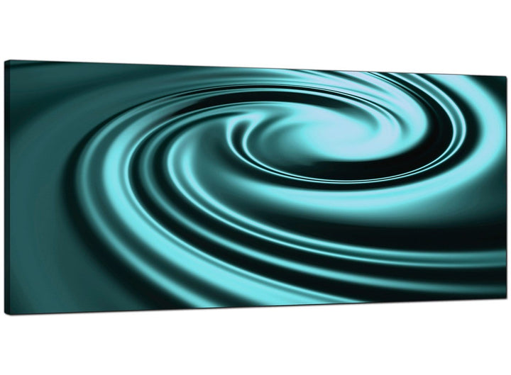 Teal Living Room Extra Large Abstract Canvas - 4060