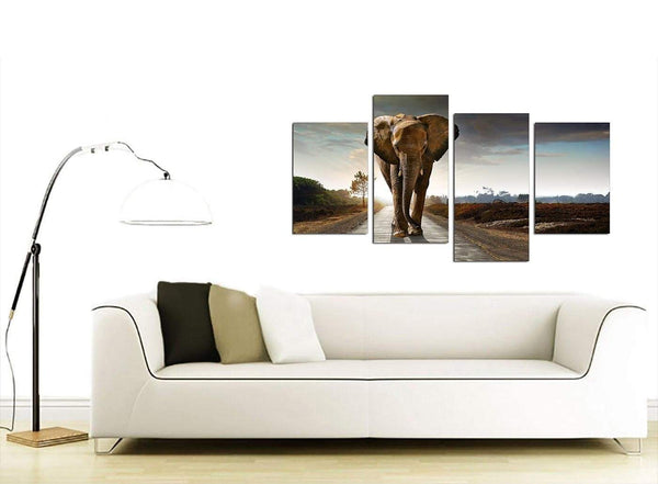 African Elephant - Modern Landscape Canvas
