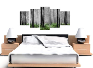 extra large black and white forest woodland trees canvas pictures 5239
