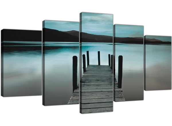 extra large canvas art living room 5 panel 5237