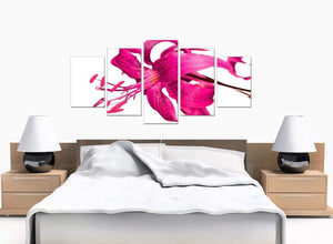 Extra Large Canvas Prints UK Lilies Teenage Girls Bedroom 5053