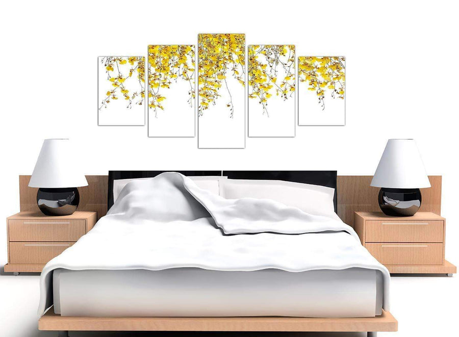 extra large yellow orchids canvas art 5263