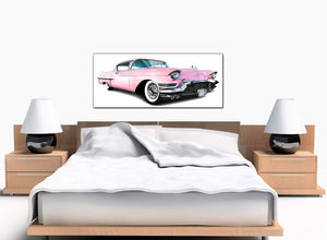 Cadillac Large Pink Canvas Art