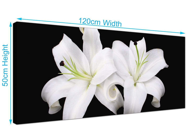 Modern Lily Flowers Canvas Art 120cm x 50cm 1128