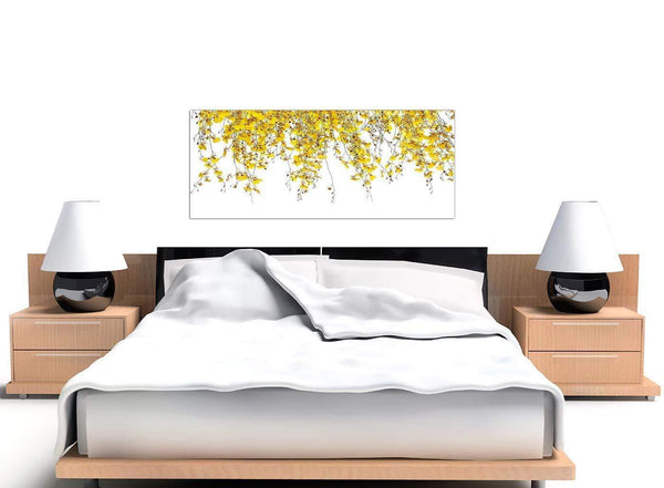 large panoramic yellow orchids canvas wall art 1263