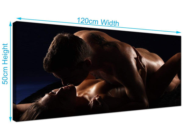 Cheap Erotic Couple Canvas Art 120cm x 50cm 1133