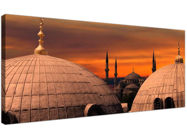 Cheap Islamic Modern Canvas Pictures Orange Sunset 1192 - 3192