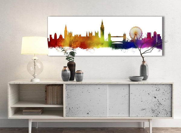 London Skyline Landmarks Canvas Wall Art Print