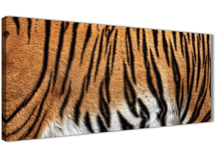 Panoramic Tiger Animal Print Canvas Art Pictures - 1472 - 120cm Wide Print - 1472