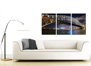 Set of 3 Australian City Canvas Wall Art 125cm x 60cm 3041