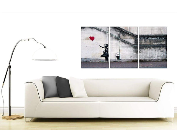 Set of 3 Urban Canvas Wall Art 125cm x 60cm 3050