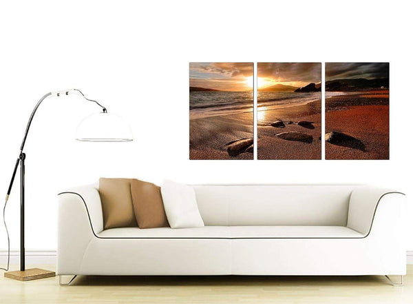 Set of 3 Sea Canvas Prints 125cm x 60cm 3131