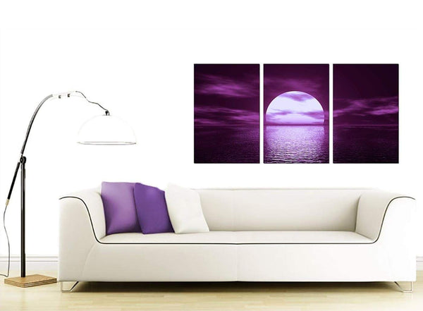 Set of Three Sea Canvas Prints 125cm x 60cm 3002