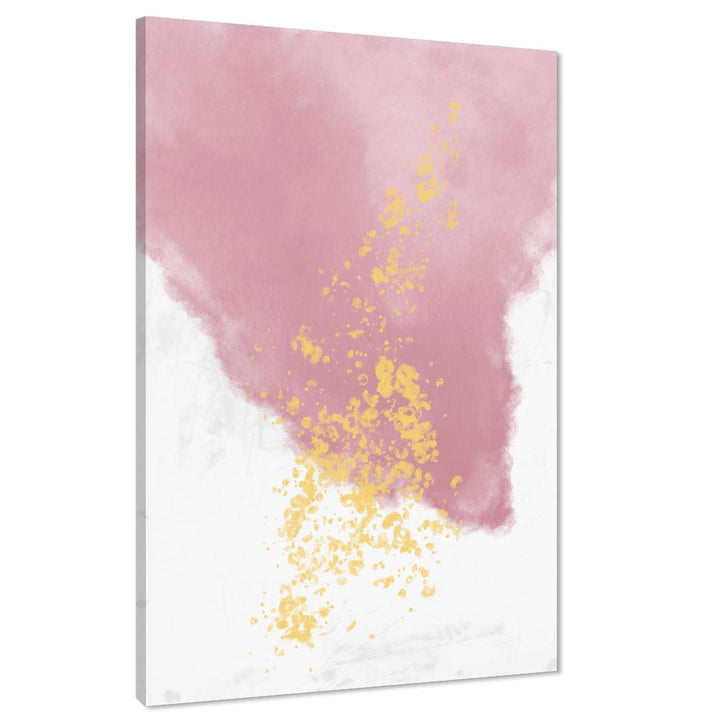 Abstract Pink Yellow Illustration Canvas Art Prints - 1RP1021M