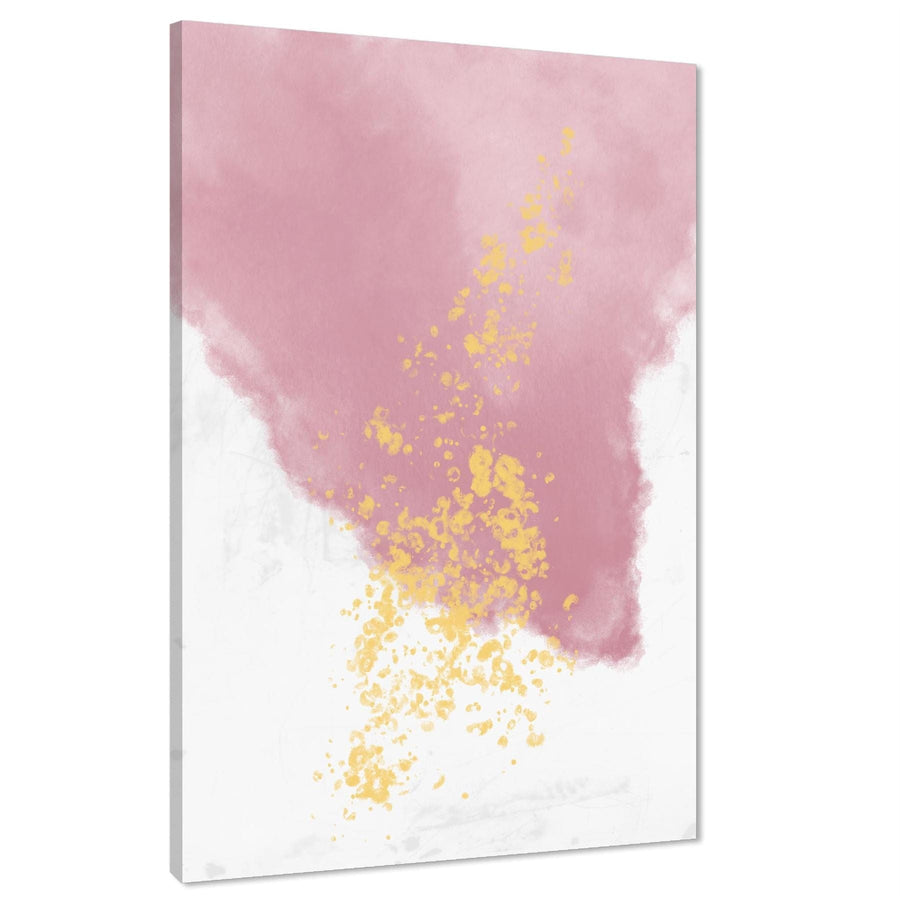 Abstract Pink Yellow Illustration Canvas Art Prints