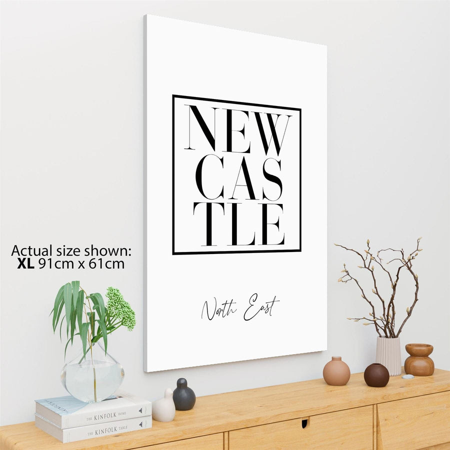 Newcastle Canvas Art Prints Cities Black and White