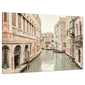 Venice Canvas Art Pictures Cities Peach