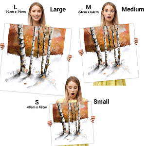 Birch Trees Canvas Art Pictures Brown White