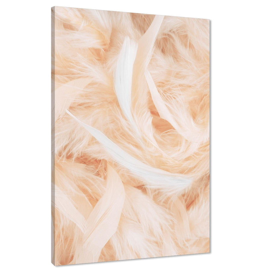 Abstract Orange Feathers Canvas Art Prints