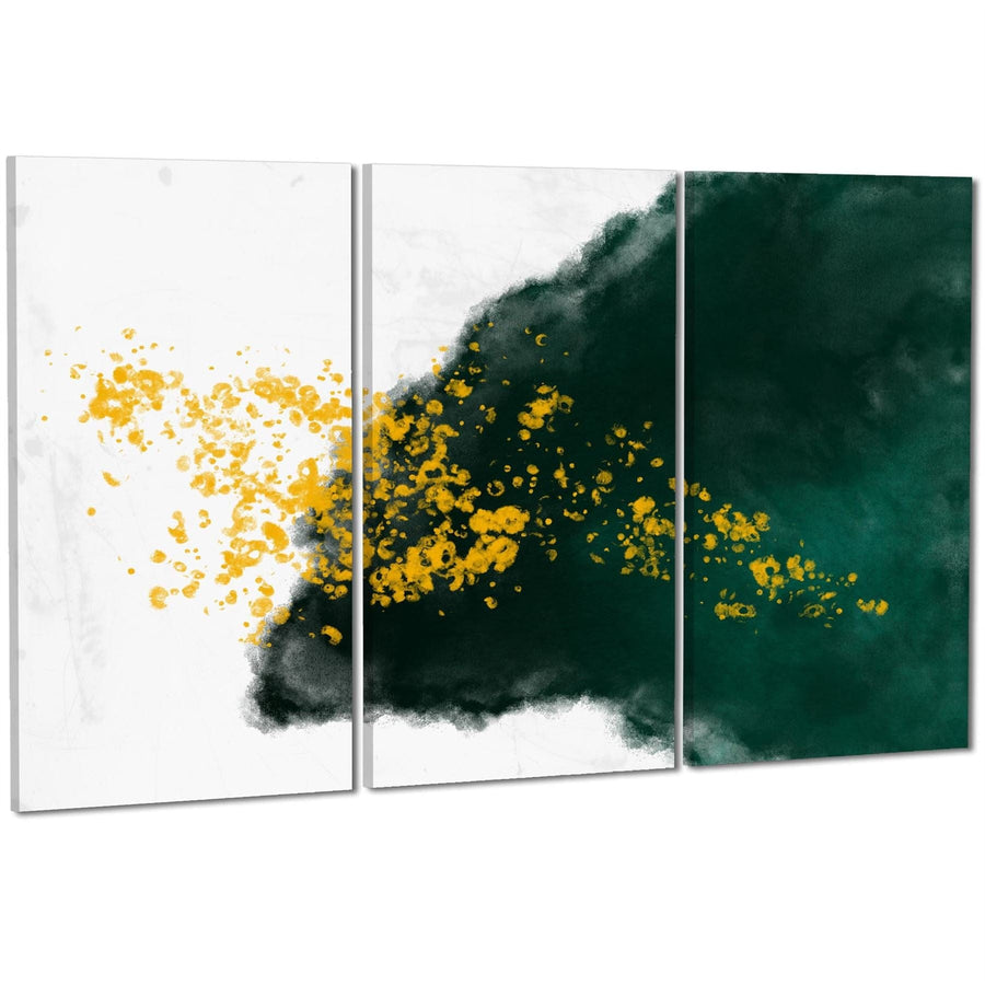 Abstract Green Yellow Painting Canvas Art Pictures