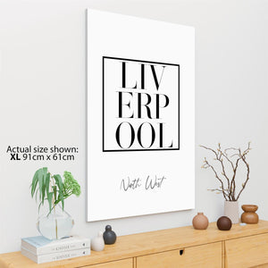 Liverpool Canvas Art Pictures Cities Black and White