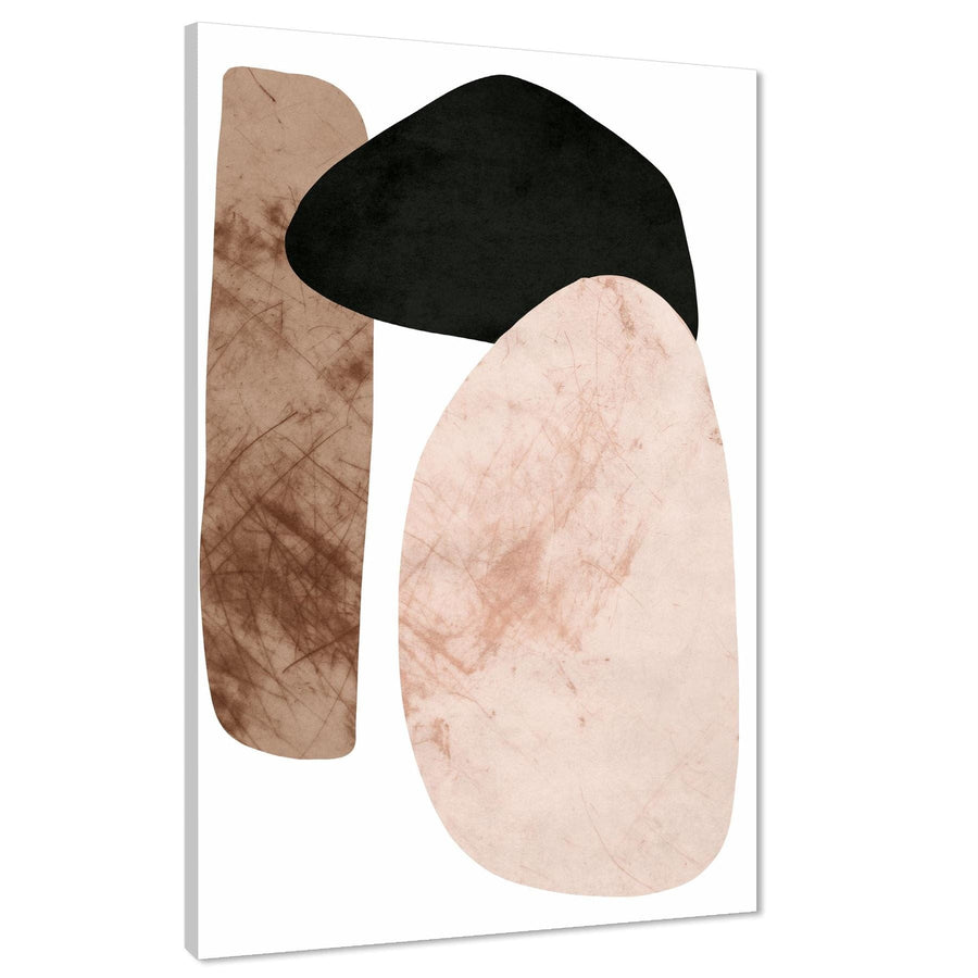 Abstract Coral Brown Painting Canvas Art Prints