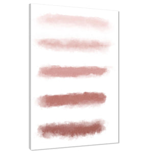 Abstract Blush Pink White Watercolour Canvas Art Pictures