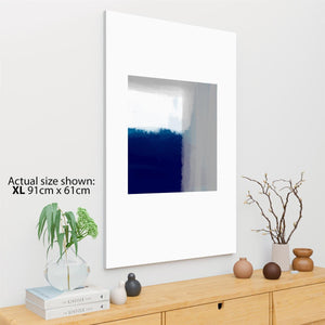 Abstract Navy Blue Grey Artwork Canvas Art Prints