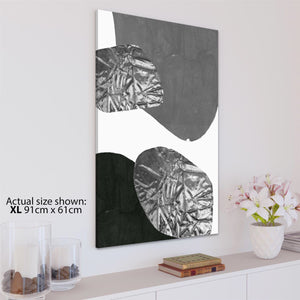 Abstract Brown Grey Painting Framed Art Pictures