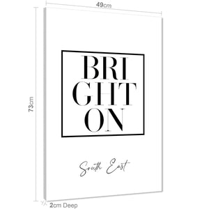 Brighton Canvas Art Prints Cities Black and White