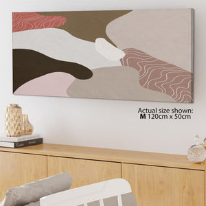 Abstract Natural Pink Illustration Framed Wall Art Print