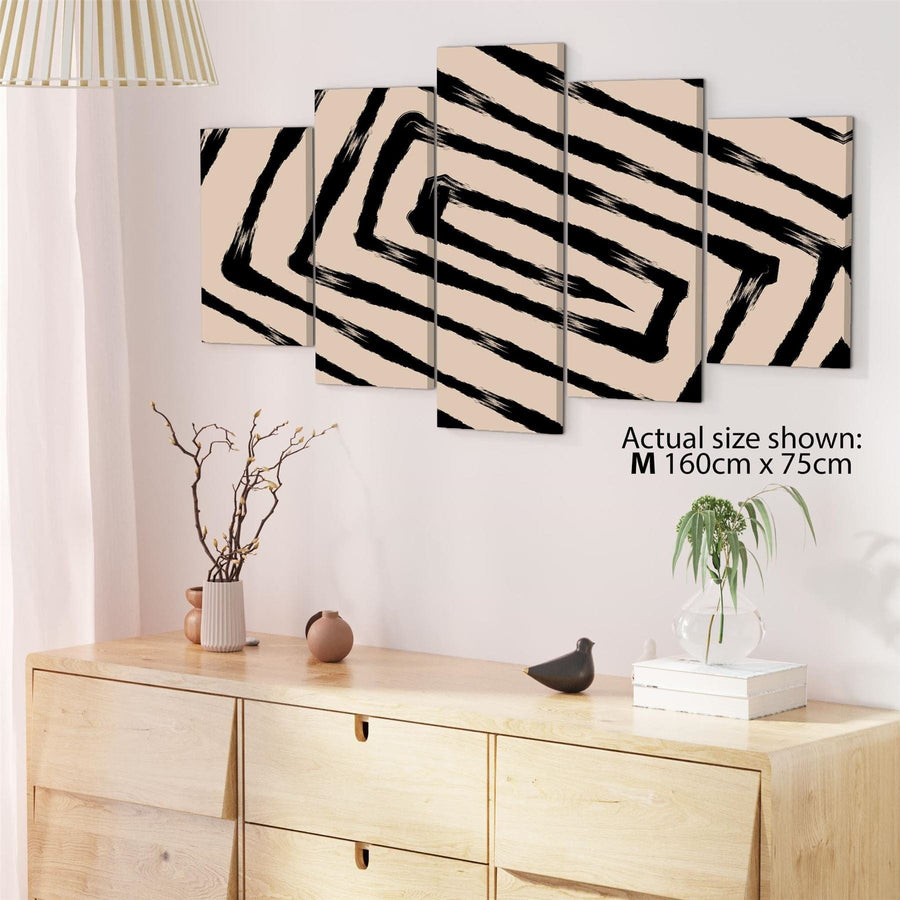 Abstract Black Natural Line Drawing Canvas Art Prints