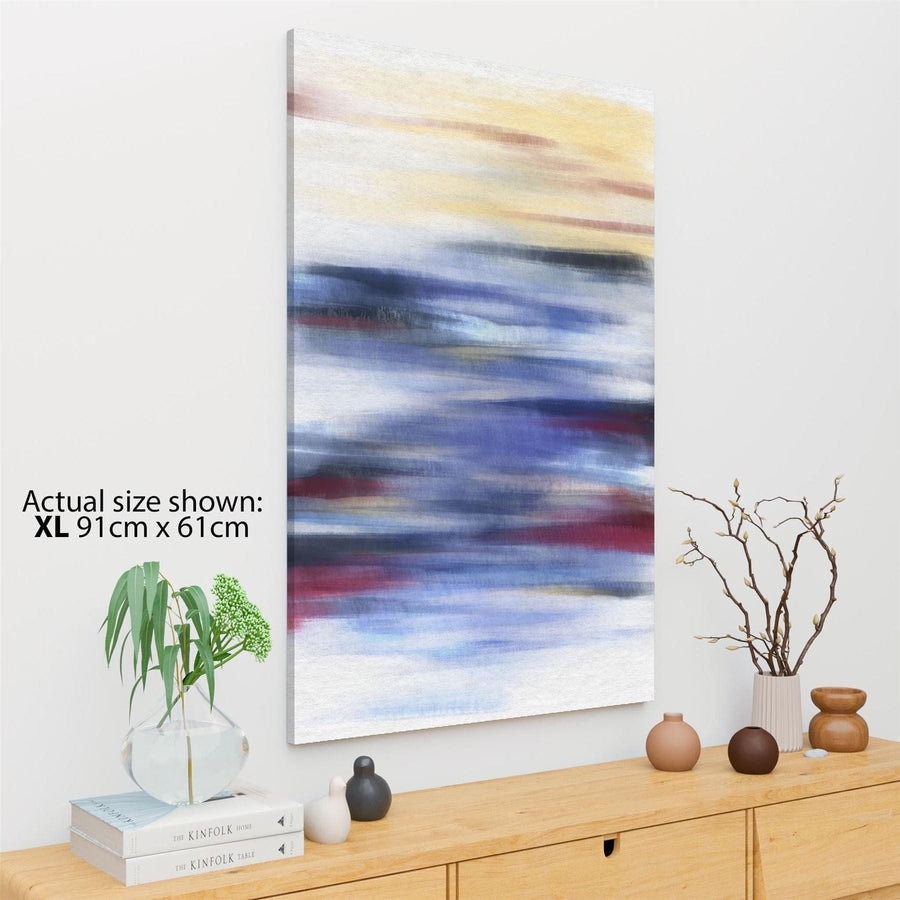 Abstract Multi Coloured Brush Strokes Canvas Art Prints