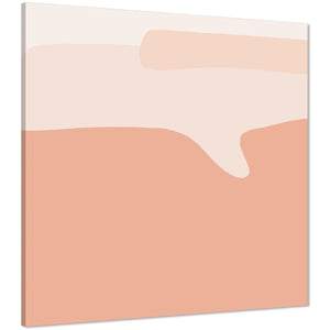 Abstract Pale Pink Artwork Framed Art Pictures