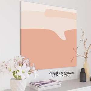 Abstract Pale Pink Artwork Framed Art Pictures