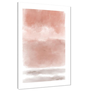 Abstract Blush Pink Grey Painting Canvas Art Prints