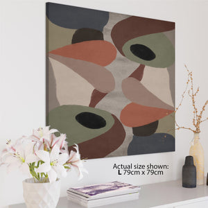 Abstract Multi Coloured Painting Canvas Wall Art Print