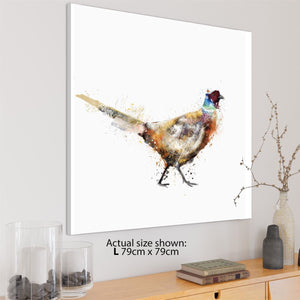 Pheasant Canvas Wall Art Picture - Multi Coloured