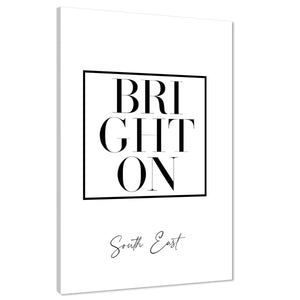 Brighton Canvas Art Prints Cities Black and White