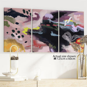 Abstract Multi Coloured Brushstrokes Canvas Art Prints