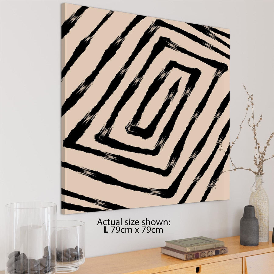 Abstract Black Natural Line Drawing Canvas Art Prints