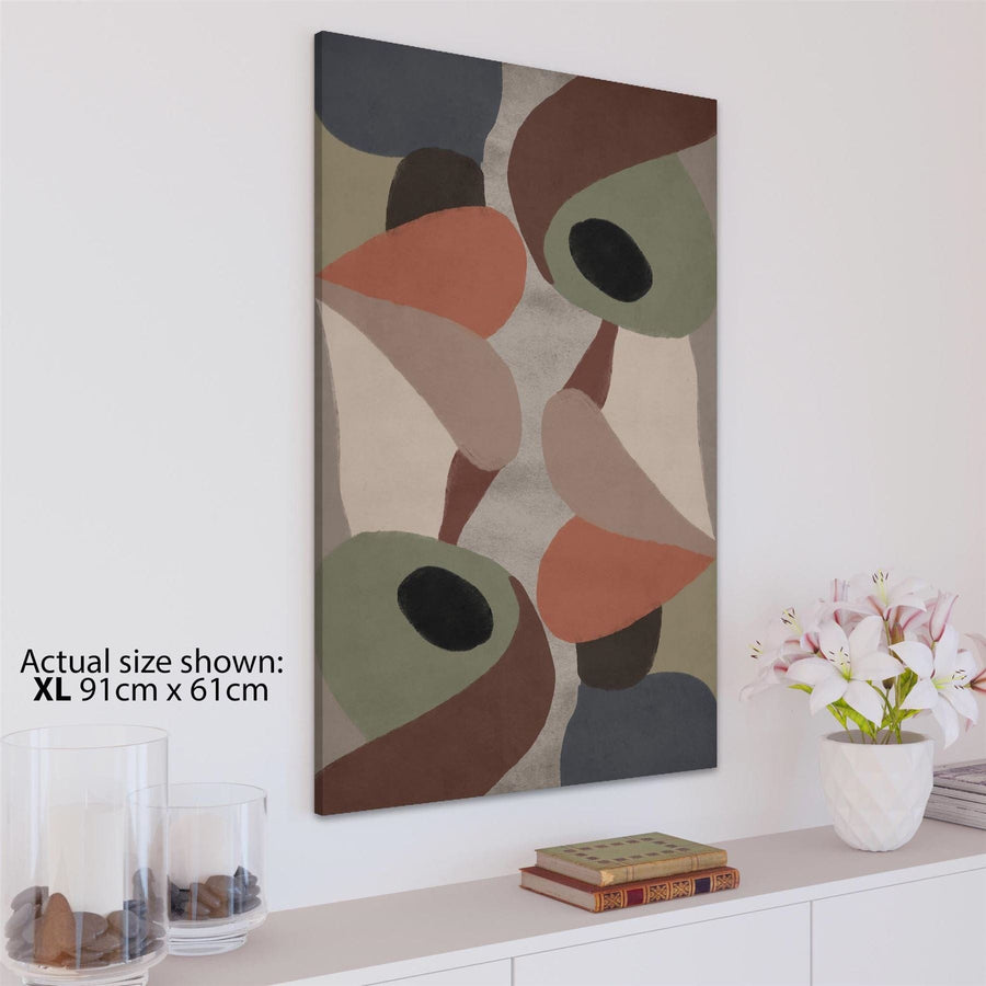 Abstract Multi Coloured Painting Canvas Wall Art Print