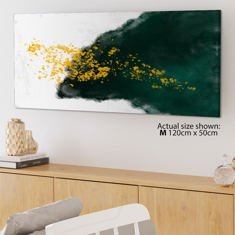 Abstract Green Yellow Painting Canvas Art Pictures