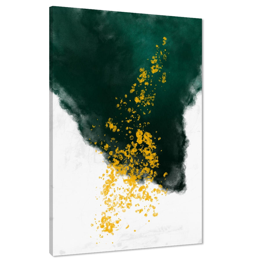 Abstract Green Yellow Painting Canvas Art Pictures